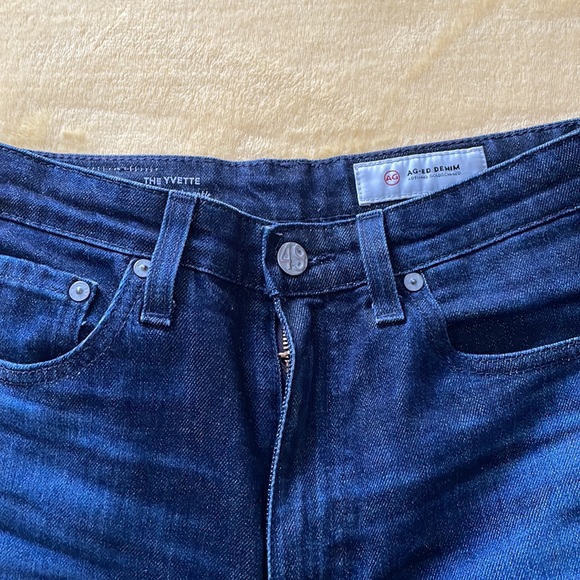 AG. The Yvette wide leg ankle denim. - Picture 2 of 5